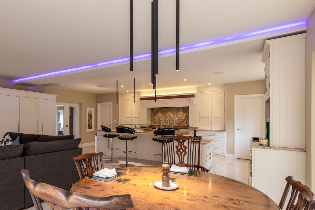 Picture of kitchen lighting and smart home technology automation solutions