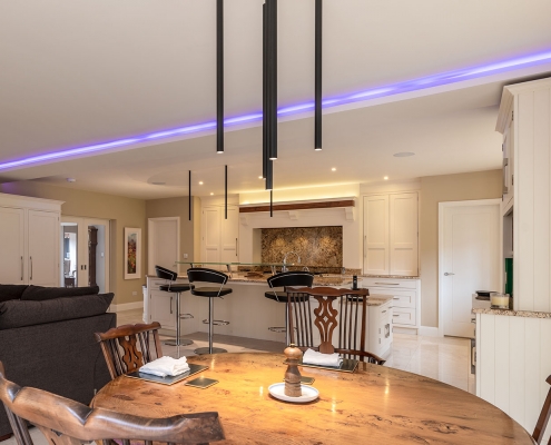 Picture of kitchen lighting and smart home technology automation solutions