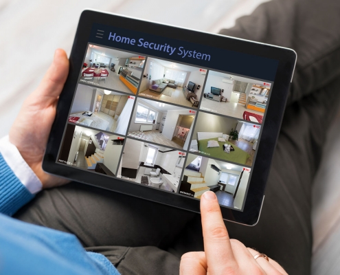 Smart home app for CCTV and security certification